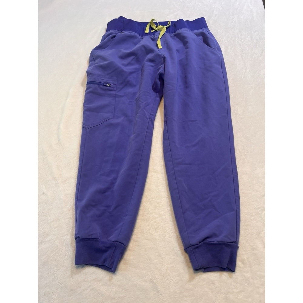 FIGS Technical Collection Zamora Scrub Joggers, Size XL, Blue Green